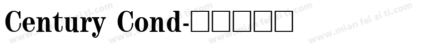 Century Cond字体转换